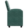 vidaXL Sedie da pranzo 2 pcs Verde scuro 58 x 65 x 98 cm Velluto