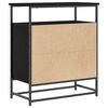 vidaXL Credenza Rovere Nero 69 x 35 x 80 cm Legno multistrato