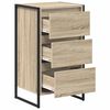 vidaXL Credenza Sonoma 42 x 36 x 75.5 cm Legno multistrato