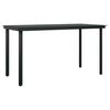vidaXL Set da Pranzo per Giardino 5 pz Nero