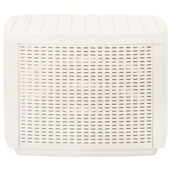 vidaXL Tavolo da Giardino Bianco 53x53x40 cm in Plastica