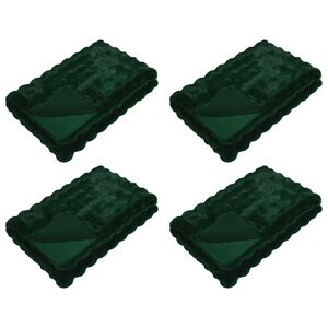 vidaXL Coperta antiscivolo in sintetica di coniglio Olite 4 pz 8.1 kg