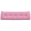 vidaXL Cuscino per Schiena Rosa 160 x 24 x 50 cm Tessuto