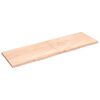 vidaXL Ripiano a Parete 200x60x(2-4) cm Massello Rovere Non Trattato