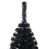 vidaXL Albero di Natale Artificiale a Met&agrave; con Base Nero 120 cm PVC