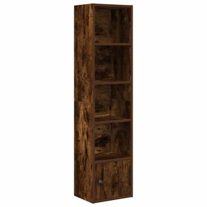 vidaXL Libreria Rovere Fumo 31x24x127 cm in Legno Multistrato