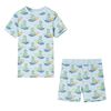 vidaXL Pigiama da Bambino a Maniche Corte Azzurro 104