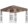 vidaXL Gazebo con Luci a Stringa LED 3x3 m Grigio Talpa