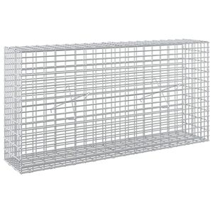 vidaXL Gabione con Filo da 5 mm e Rete da 5x2,5 cm 100x20x50 cm