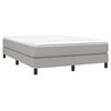 vidaXL Struttura Letto a Rete a Molle Grigio Chiaro 140x200 cm Tessuto