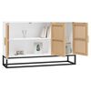 vidaXL Credenza Bianca 105x30x65 cm in Legno Multistrato
