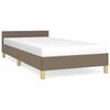 vidaXL Giroletto senza Materasso Tortora 100x200 cm in Tessuto