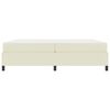 vidaXL Struttura letto con materasso con materasso Crema 200 x 200 cm