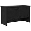 vidaXL Appendiabiti a muro A parete Rovere Nero 50 x 20 x 30 cm