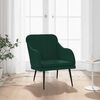 vidaXL Poltrona Verde Scuro 63x76x80 cm Velluto