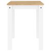 vidaXL Tavolo da Pranzo PANAMA Bianco 112x60x75 cm Legno Massello Pino