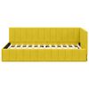 vidaXL Cornice del letto ad angolo Giallo 90 cm x 190 cm Velluto