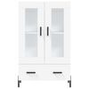 vidaXL Credenza Bianca 69,5x31x115 cm in Legno Multistrato