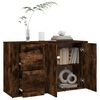 vidaXL Credenza Rovere Fumo 100x33x59,5 cm in Legno Multistrato