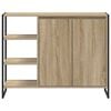 vidaXL Mobile laterale Sonoma 96.5 x 30 x 75 cm Legno multistrato