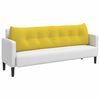 vidaXL Cuscino per Schiena Giallo Chiaro 180 x 24 x 50 cm Tessuto