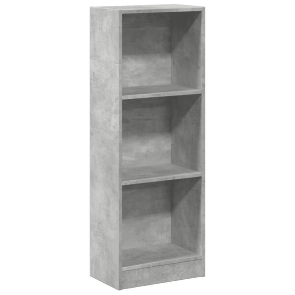 vidaXL Libreria Grigio Cemento 40x24x109 cm in Truciolato