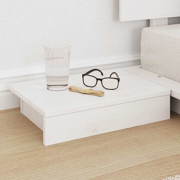 vidaXL Struttura del letto Marrone 75 x 190 cm legno