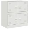 vidaXL Credenza Rosa 67x39x73 cm in Acciaio