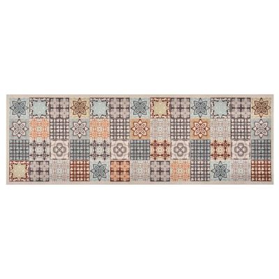 vidaXL Tappetino da Cucina Lavabile Mosaico a Colori 60x180 cm