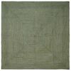 vidaXL Tappeto da Area Verde Oliva 240 x 240 cm Juta