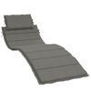 vidaXL Cuscino per Lettino Prendisole Grigio Scuro M&eacute;lange 186x58x4cm