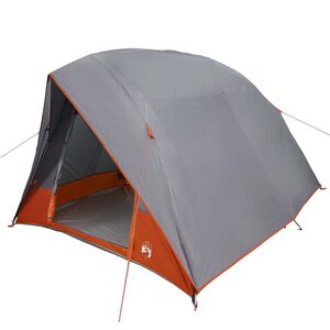 vidaXL Tenda da campeggio Grigio e arancione 275 x 230 x 140 cm