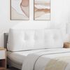 vidaXL Cuscino per Schiena Bianco 140 x 24 x 50 cm Tessuto