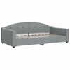 vidaXL Divano Letto con Letto Estraibile Grigio Chiaro 100x200 Tessuto