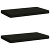 vidaXL Cuscini per Panchina a 2 Pezzi VUGHT 2 pz 100% Poliestere Nero