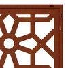 vidaXL Decorazione Muro da Giardino 105x55 cm Moresco Acciaio Corten