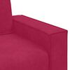 vidaXL Divano Sedia Rosso Vino 100x78x84 cm Velluto
