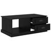 vidaXL Tavolino da salotto con cassetto Rovere Nero 90 x 50 x 35 cm