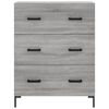 vidaXL Credenza Grigio Sonoma 69,5x34x180 cm in Legno Multistrato