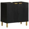 vidaXL Mobile Lavabo da Bagno Nero 62x33x58 cm in Legno Multistrato