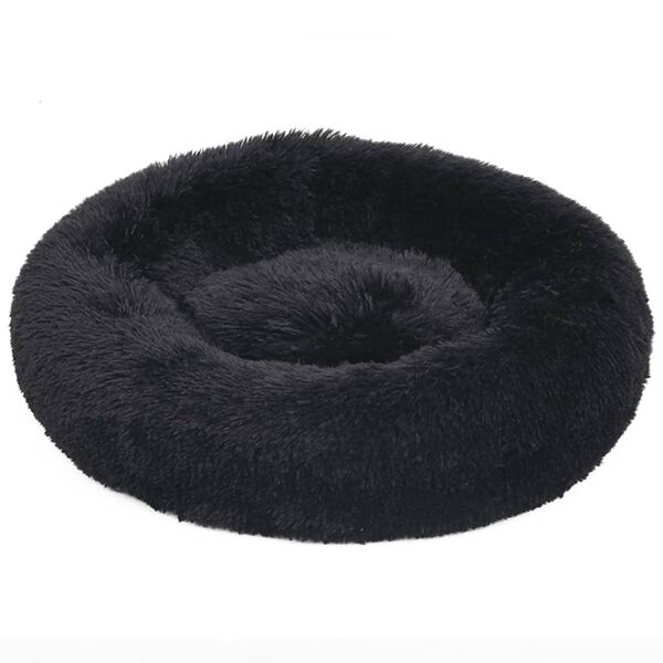 vidaXL Cuscino Lavabile per Cani e Gatti Nero 90x90x16 cm in Peluche