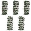 vidaXL Recinto in Salice a Traliccio 5 pz Foglie Artificiali 180x60 cm