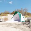 vidaXL Tenda da Spiaggia Verde Mare 268x223x125 cm in Poliestere 185T