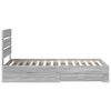 vidaXL Struttura del letto Grigio Sonoma 90 x 200 cm Legno multistrato