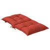 vidaXL Cuscini Sedia Schiena Bassa 6 pz Rosso M&eacute;lange 100x50x7 Tessuto