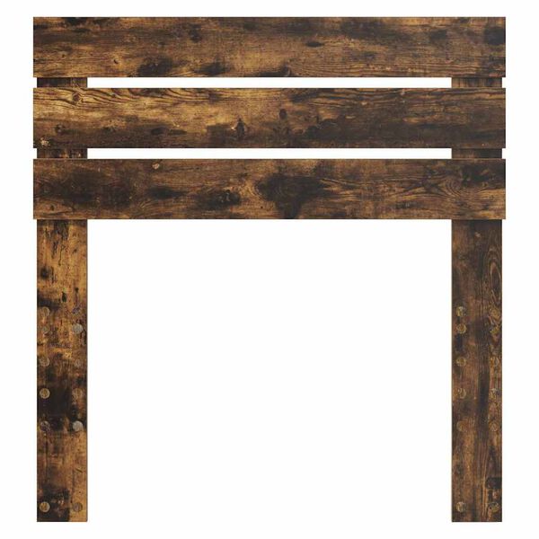 vidaXL Testiera con testiera Rovere fum&eacute; 75 cm Legno multistrato