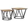 vidaXL Set tavolini 2 pcs Rovere artigianale 50 x 50 x 40 cm