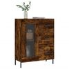 vidaXL Credenza Rovere Fumo 69,5x34x90 cm in Legno Multistrato