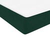 vidaXL Giroletto a Molle con Materasso Verde Scuro 90x220 cm Velluto