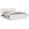 vidaXL Struttura del letto Bianco 200 x 200 cm Pino massello